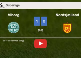 Viborg overcomes Nordsjælland 1-0 with a goal scored by N. Bürgy. HIGHLIGHTS