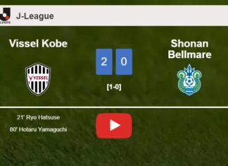 Vissel Kobe surprises Shonan Bellmare with a 2-0 win. HIGHLIGHTS
