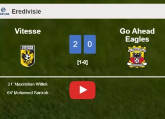 Vitesse overcomes Go Ahead Eagles 2-0 on Saturday. HIGHLIGHTS