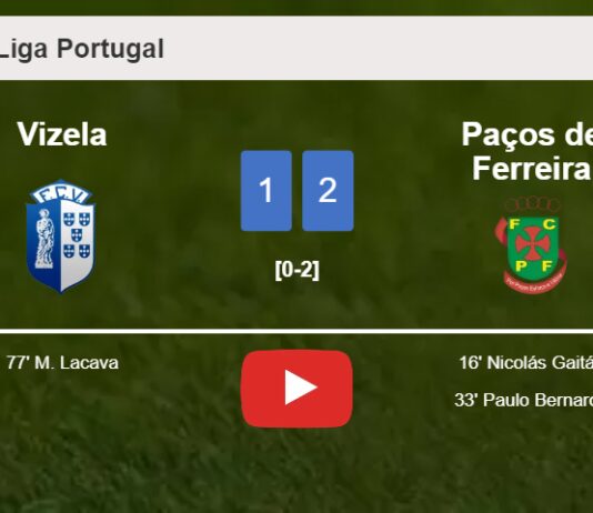 Paços de Ferreira tops Vizela 2-1. HIGHLIGHTS