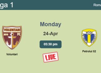 How to watch Voluntari vs. Petrolul 52 on live stream and at what time