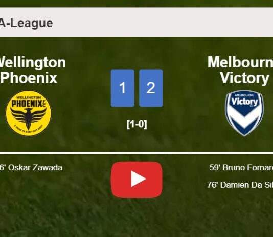 Melbourne Victory recovers a 0-1 deficit to overcome Wellington Phoenix 2-1. HIGHLIGHTS