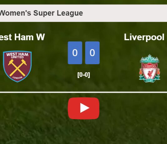 West Ham draws 0-0 with Liverpool on Sunday. HIGHLIGHTS