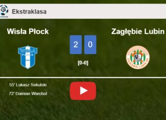 Wisła Płock defeats Zagłębie Lubin 2-0 on Saturday. HIGHLIGHTS