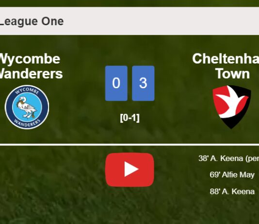 Cheltenham Town annihilates Wycombe Wanderers with 2 goals from A. Keena. HIGHLIGHTS
