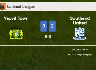Southend United defeated Yeovil Town with a 2-0 win