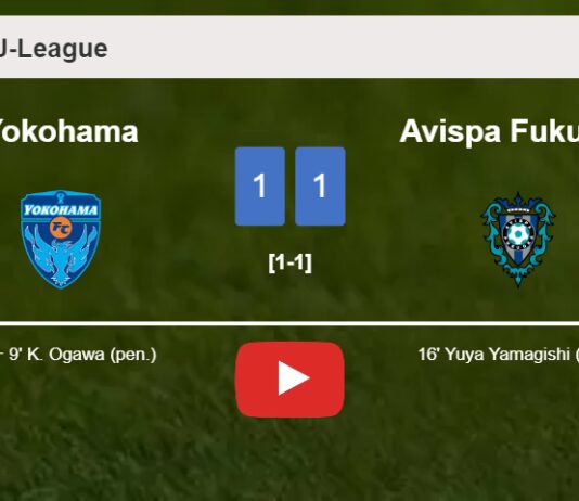 Yokohama and Avispa Fukuoka draw 1-1 on Saturday. HIGHLIGHTS