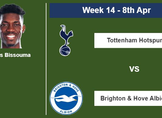 FANTASY PREMIER LEAGUE. Yves Bissouma statistics before facing Brighton & Hove Albion on Saturday 8th of April for the 14th week.