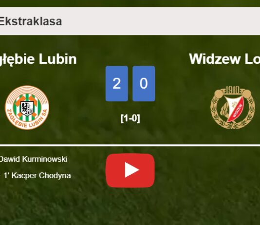 Zagłębie Lubin prevails over Widzew Lodz 2-0 on Saturday. HIGHLIGHTS