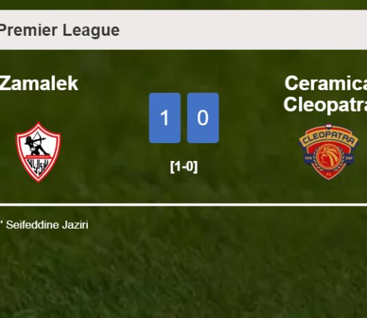 Zamalek prevails over Ceramica Cleopatra 1-0 with a goal scored by S. Jaziri