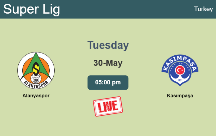 How to watch Alanyaspor vs. Kasımpaşa on live stream and at what time