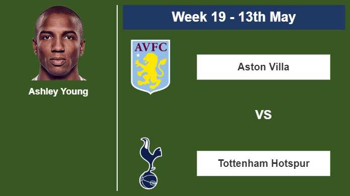 FANTASY PREMIER LEAGUE. Ashley Young stats before the match against Tottenham Hotspur on Saturday 13th of May for the 19th week.