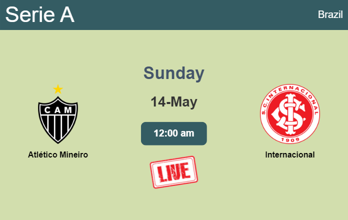 How to watch Atlético Mineiro vs. Internacional on live stream and at what time