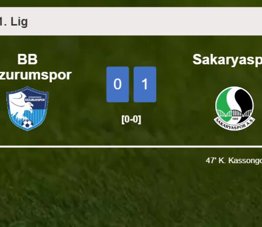 Sakaryaspor defeats BB Erzurumspor 1-0 with a goal scored by K. Kassongo