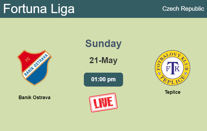 How to watch Baník Ostrava vs. Teplice on live stream and at what time