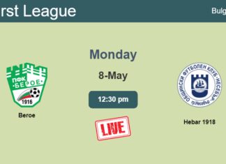 How to watch Beroe vs. Hebar 1918 on live stream and at what time