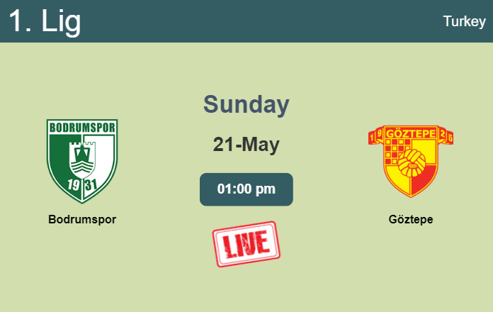 How to watch Bodrumspor vs. Göztepe on live stream and at what time