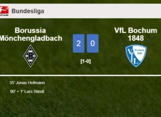 Borussia Mönchengladbach conquers VfL Bochum 1848 2-0 on Saturday