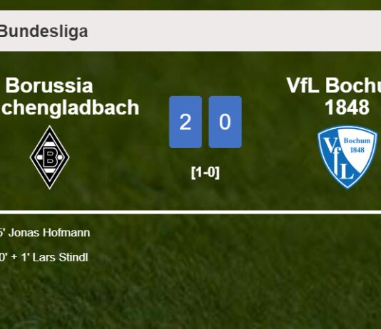 Borussia Mönchengladbach conquers VfL Bochum 1848 2-0 on Saturday