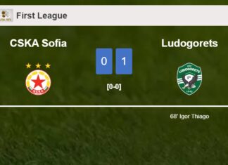 Ludogorets defeats CSKA Sofia 1-0 with a goal scored by I. Thiago