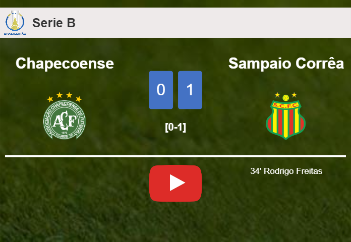 Sampaio Corrêa conquers Chapecoense 1-0 with a late and unfortunate own goal from R. Freitas. HIGHLIGHTS