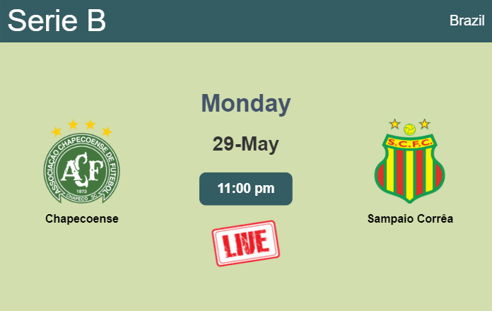 How to watch Chapecoense vs. Sampaio Corrêa on live stream and at what time
