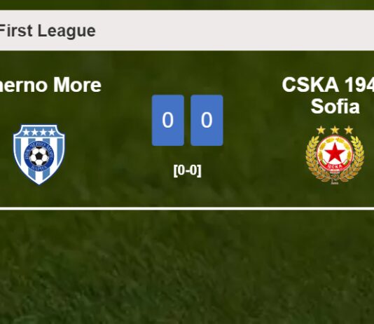 Cherno More draws 0-0 with CSKA 1948 Sofia on Sunday