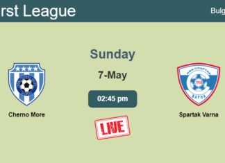 How to watch Cherno More vs. Spartak Varna on live stream and at what time