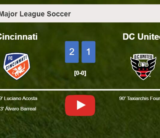 Cincinnati clutches a 2-1 win against DC United. HIGHLIGHTS