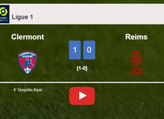 Clermont tops Reims 1-0 with a goal scored by G. Kyei. HIGHLIGHTS