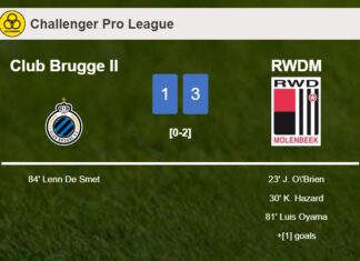 RWDM defeats Club Brugge II 3-1