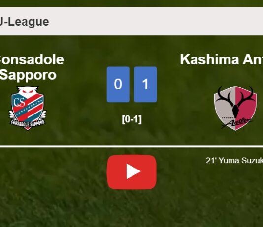 Kashima Antlers conquers Consadole Sapporo 1-0 with a goal scored by Y. Suzuki. HIGHLIGHTS