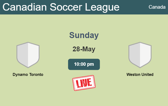 How to watch Dynamo Toronto vs. Weston United on live stream and at what time