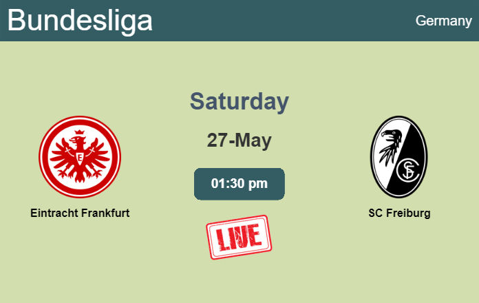How to watch Eintracht Frankfurt vs. SC Freiburg on live stream and at what time