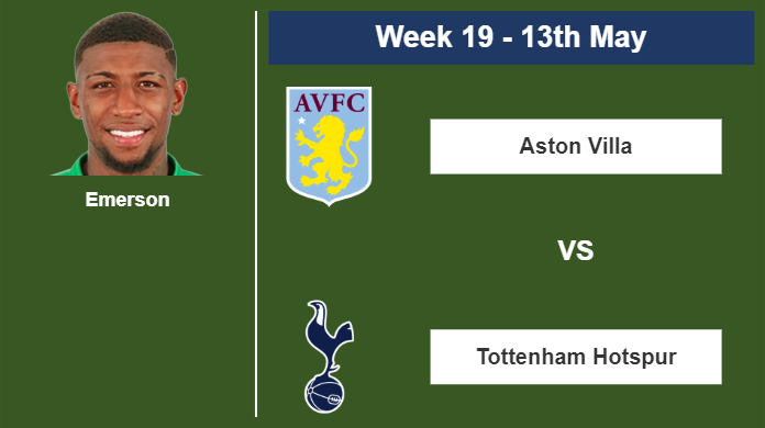 FANTASY PREMIER LEAGUE. Emerson stats before competing vs Aston Villa on Saturday 13th of May for the 19th week.