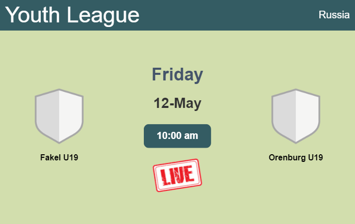 How to watch Fakel U19 vs. Orenburg U19 on live stream and at what time