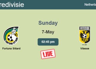 How to watch Fortuna Sittard vs. Vitesse on live stream and at what time