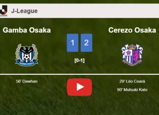 Cerezo Osaka seizes a 2-1 win against Gamba Osaka. HIGHLIGHTS