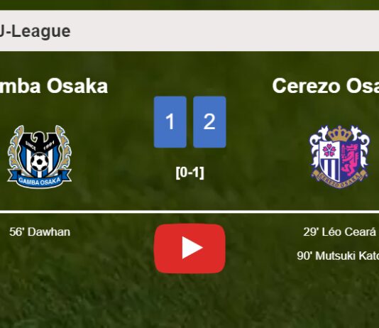 Cerezo Osaka seizes a 2-1 win against Gamba Osaka. HIGHLIGHTS