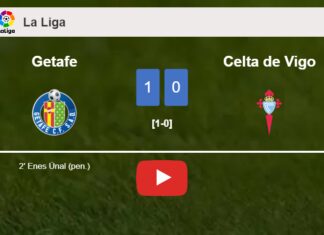 Getafe beats Celta de Vigo 1-0 with a goal scored by E. Ünal. HIGHLIGHTS