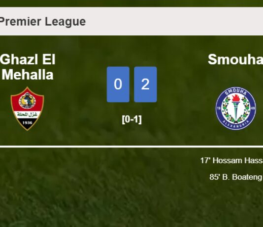 Smouha prevails over Ghazl El Mehalla 2-0 on Tuesday