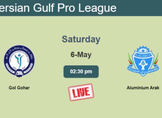 How to watch Gol Gohar vs. Aluminium Arak on live stream and at what time