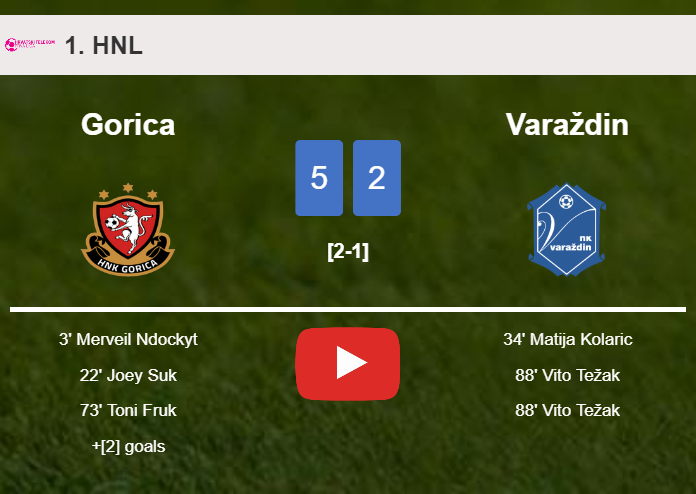 Gorica estinguishes Varaždin 5-2 with a fantastic performance. HIGHLIGHTS