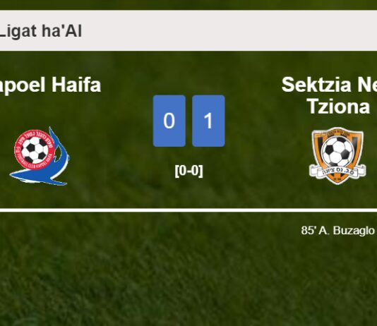 Sektzia Nes Tziona beats Hapoel Haifa 1-0 with a late goal scored by A. Buzaglo