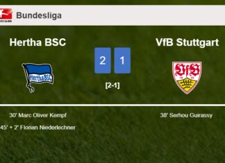 Hertha BSC defeats VfB Stuttgart 2-1