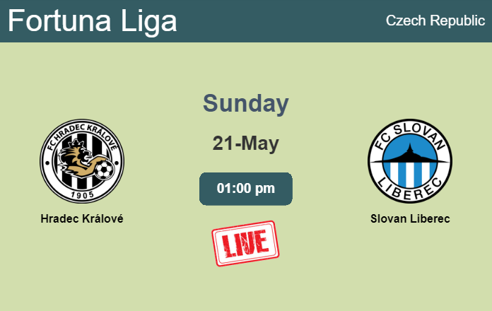 How to watch Hradec Králové vs. Slovan Liberec on live stream and at what time