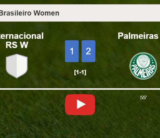 Palmeiras W conquers Internacional RS W 2-1. HIGHLIGHTS