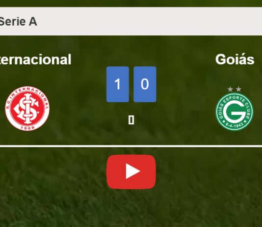 Internacional draws 0-0 with Goiás on Sunday. HIGHLIGHTS