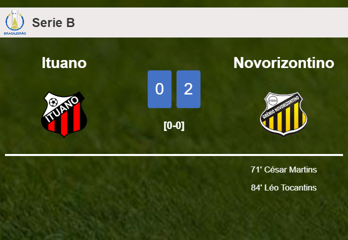 Novorizontino tops Ituano 2-0 on Saturday
