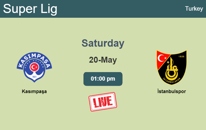How to watch Kasımpaşa vs. İstanbulspor on live stream and at what time